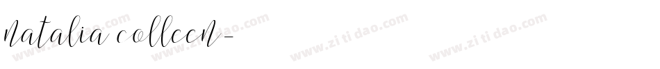 natalia colleen字体转换